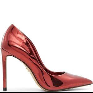 Aldo Shiny Red Stiletto Heels